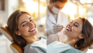 dentista pode fazer antes e depois