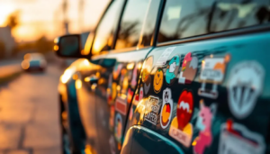Adesivos em veículos